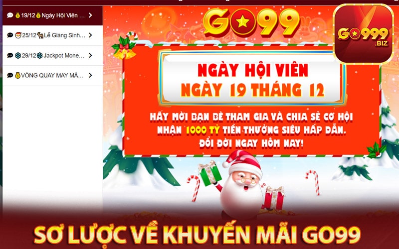 Sơ lược về chương trình khuyến mãi go99